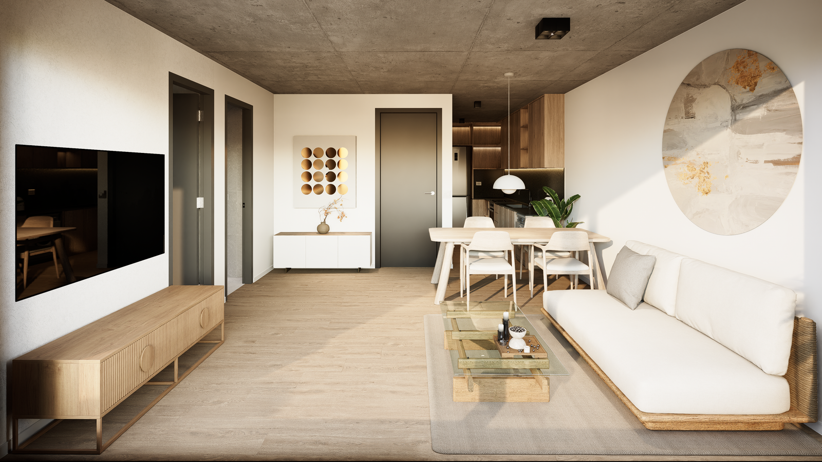 Interior de referencia: dormitorio con salida a balcón
